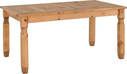 CORONA EXTENDING DINING TABLE - DISTRESSED WAXED PINE