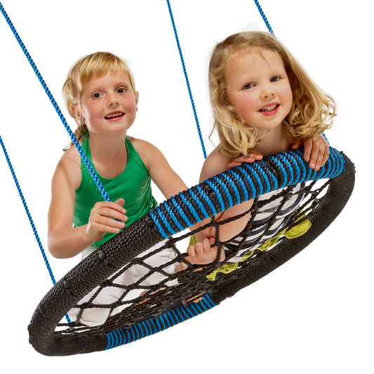 Blue Rabbit Nest Swing Oval Black and Blue Archie's Place 