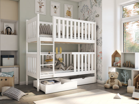 Wooden Bunk Bed David with Storage Archie's Place UK