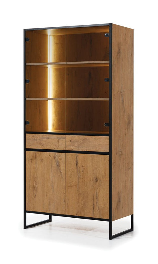 Loft Tall Display Cabinet 90cm with LED Archie's Place