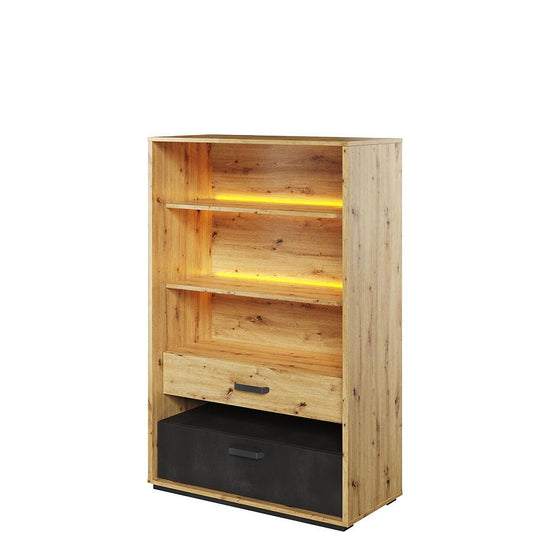 Qubic 06 Bookcase with LED Archie's Place UK